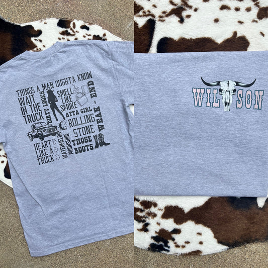 Wilson (front and back design) tee