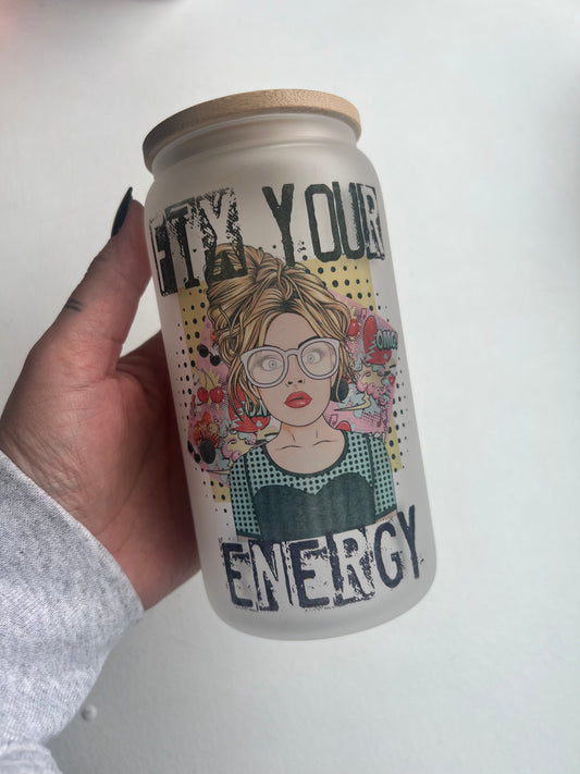 Fix Your Energy Libbey Glass Can special