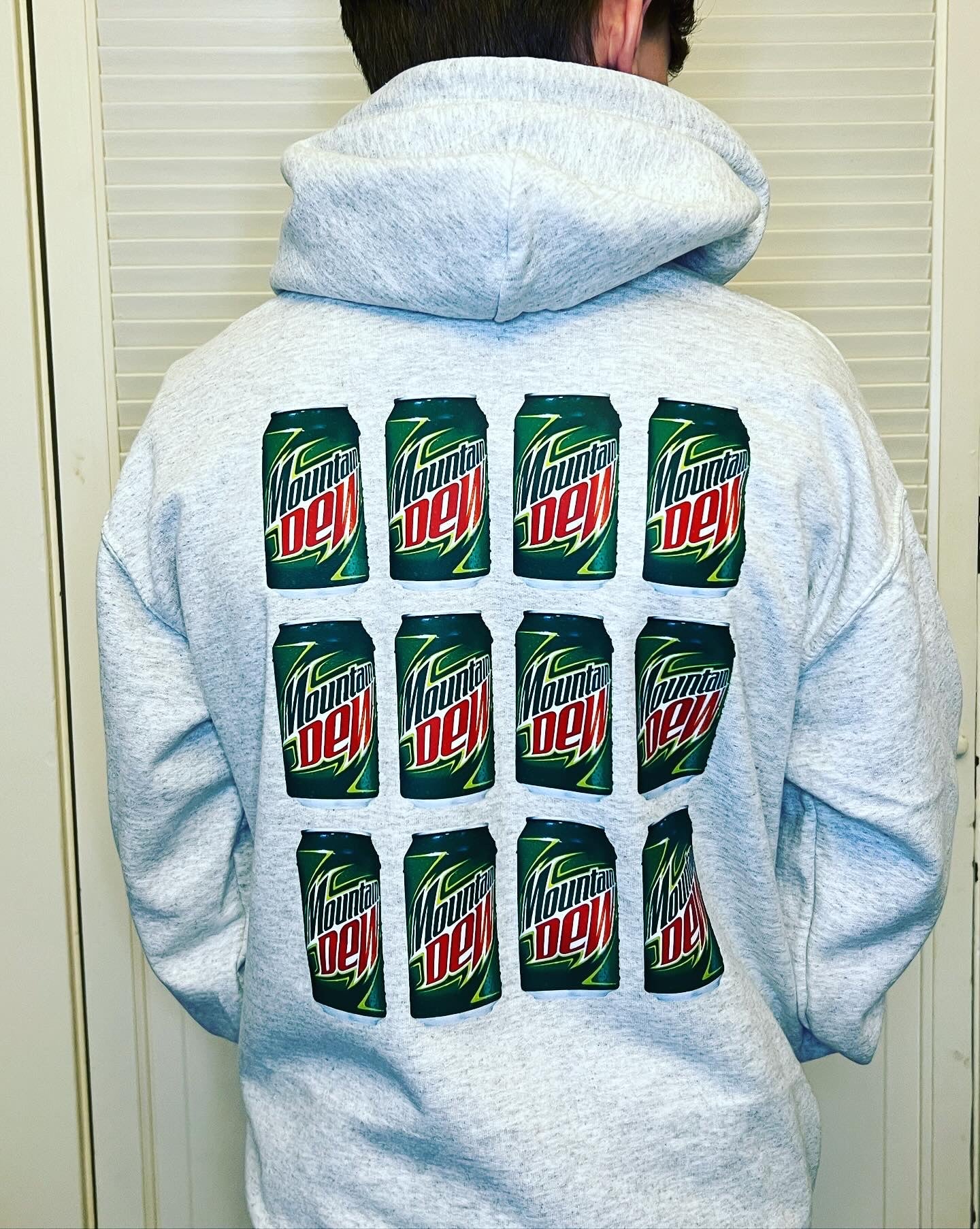 Soda Grid hooded sweatshirt