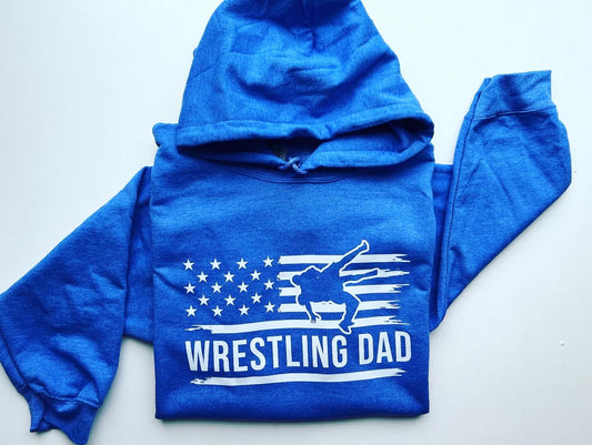 Wrestling Dad hooded sweatshirt