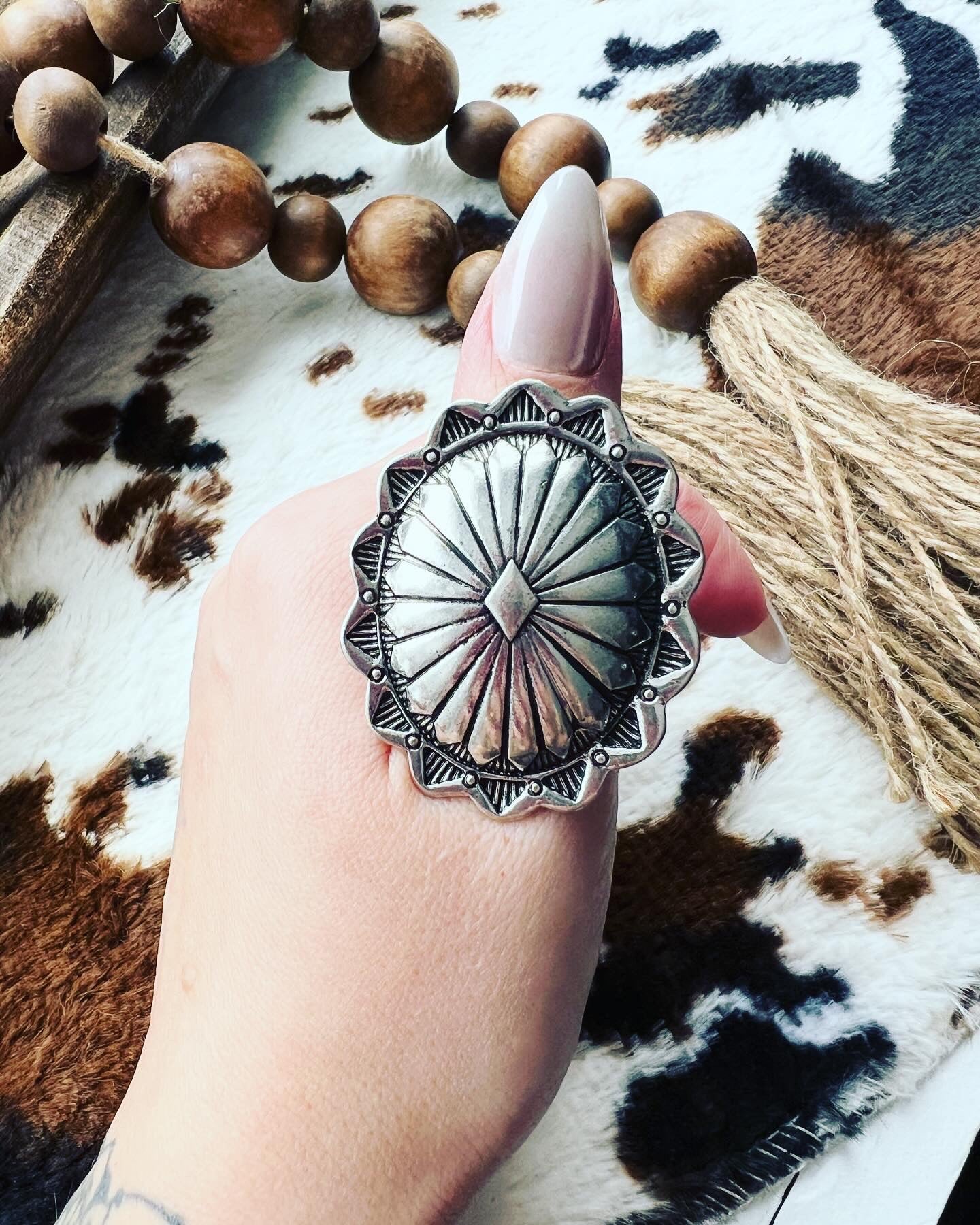 Western Concho statement Ring