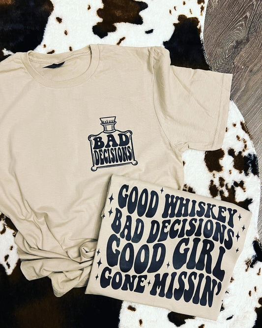 Bad Decisions (front and back design)