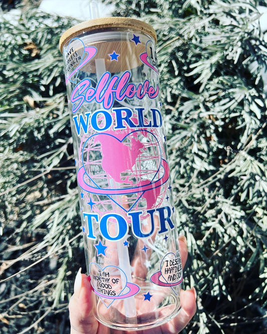 Self love World Tour 25oz Glass Can special