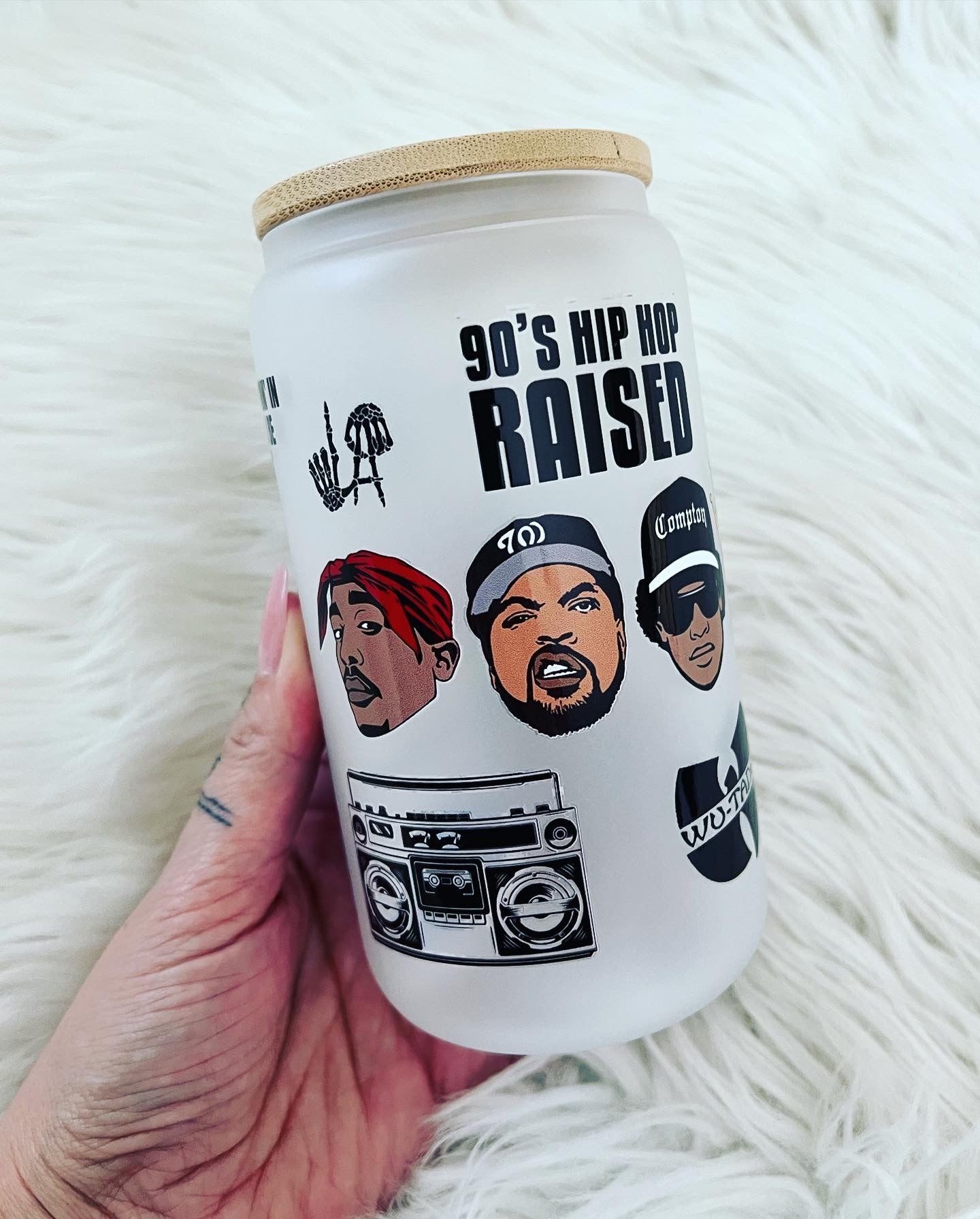 90’s Rappers Libbey Glass Can