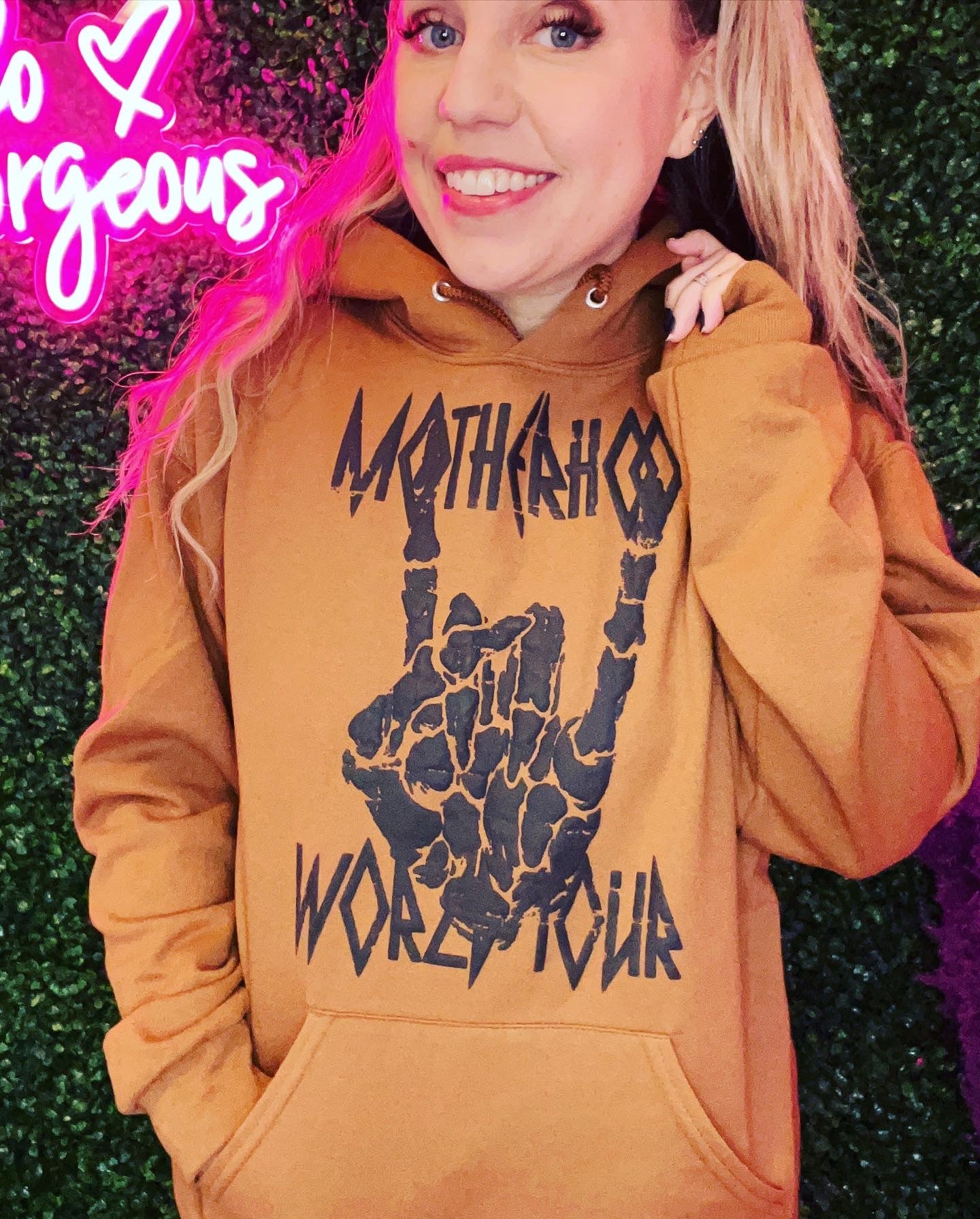 Motherhood World Tour hooded sweatshirt