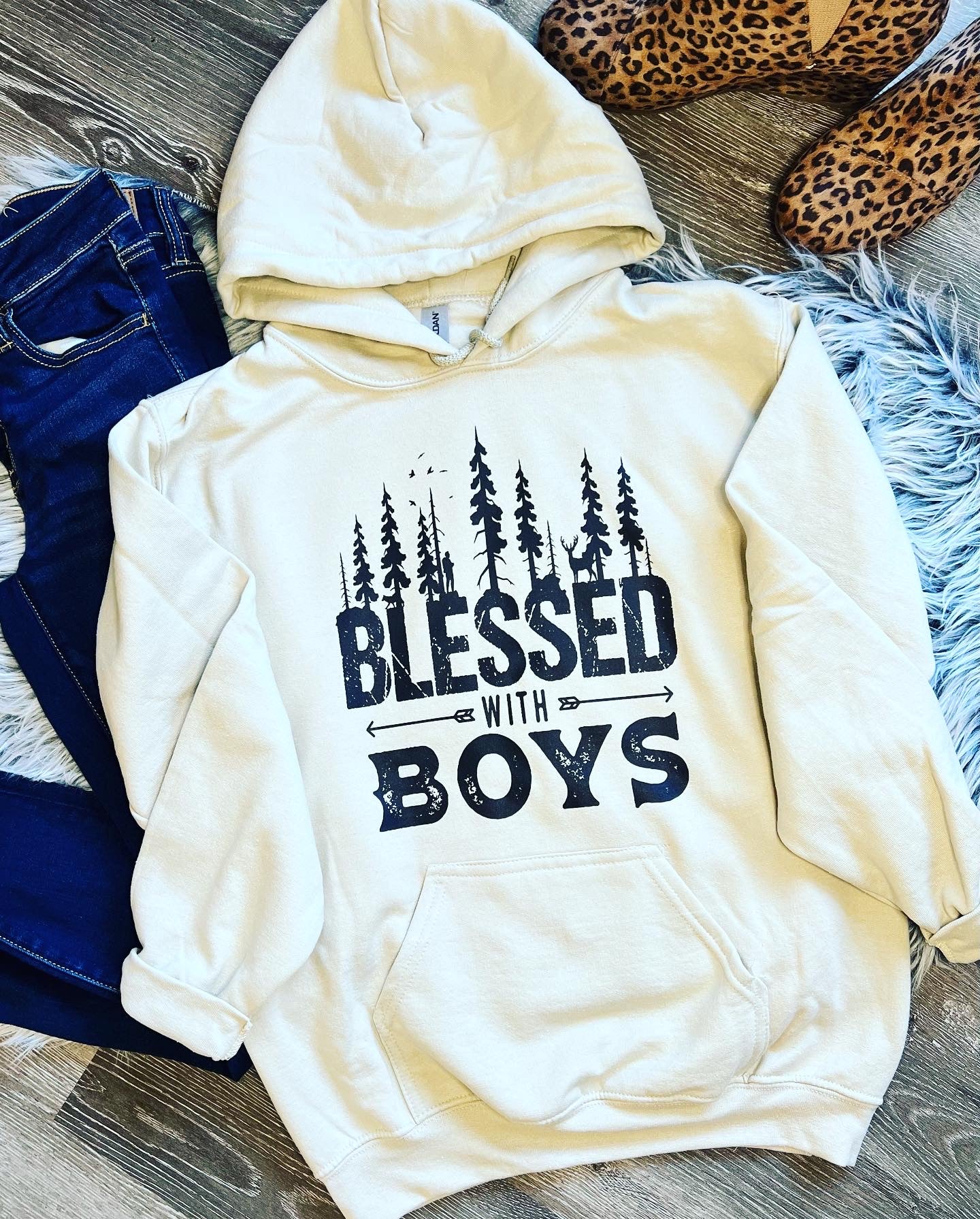Blessed with Boys hoodie