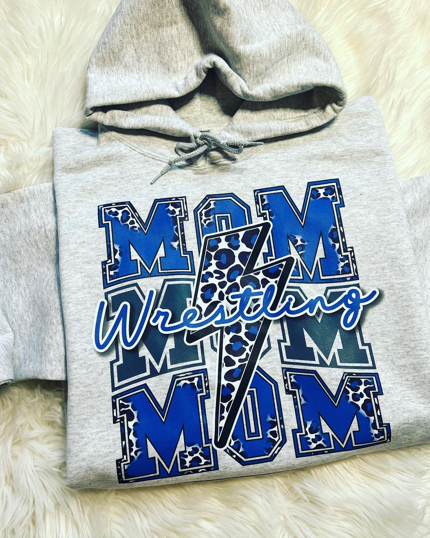 Wrestling Mom hooded sweatshirt