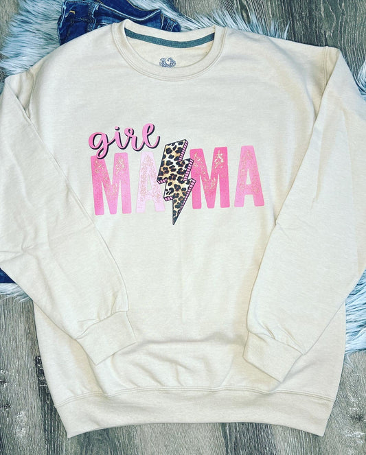 Girl Mama crew neck sweathshirt