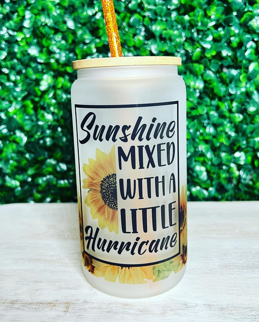Sunshine Mixed with a Little Hurricane Libbey Glass Can